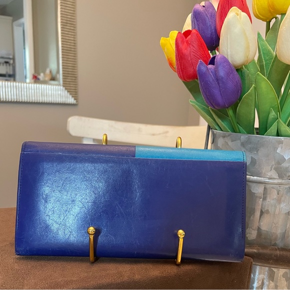 *YSL* colorblock leather bifold long wallet - Picture 3 of 15